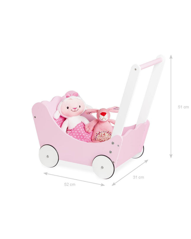 Poppenwagen "Jasmine", 4 delen