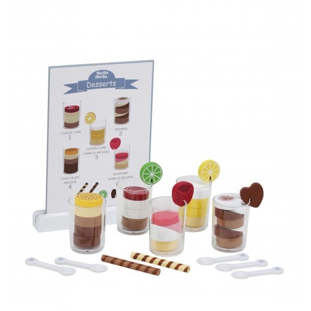 Desserts in een glas -  keukenspeelgoed