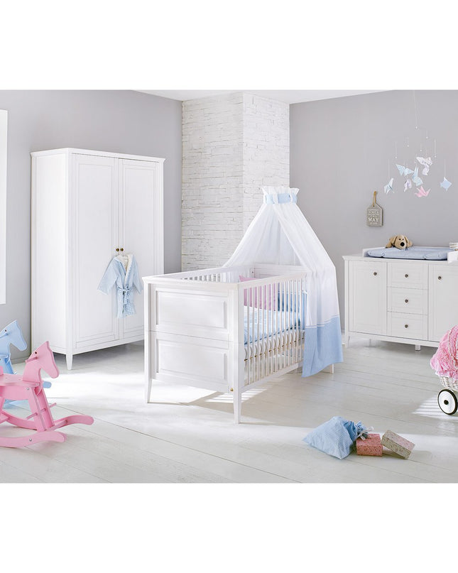 Startset 'Smilla' extra breed3 onderdelen: ledikantbed, extra breed commode, 2-deurs kledingkast