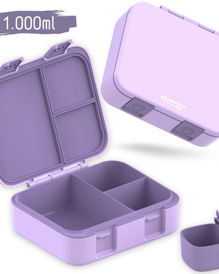 Lunchbox Bento licht en lek -proof - paars - 650 of 1000ml
