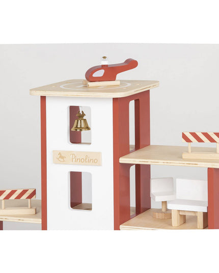 Brandweerkazerne 'Ben' incl. accessoires hout