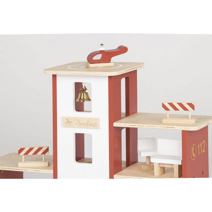 Brandweerkazerne 'Ben' incl. accessoires hout