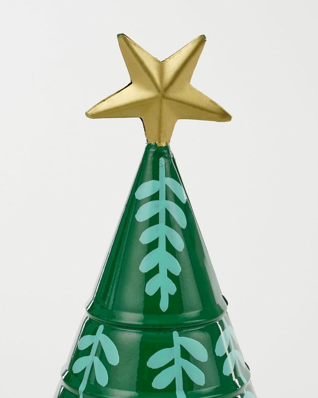 Decoratie Kerstboom - H46 x Ø13 cm - IJzer - Groen