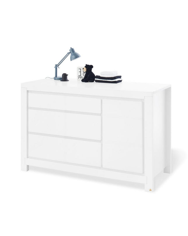 Startset 'Melk' extra breed
2 delen: ledikant, extra brede commode