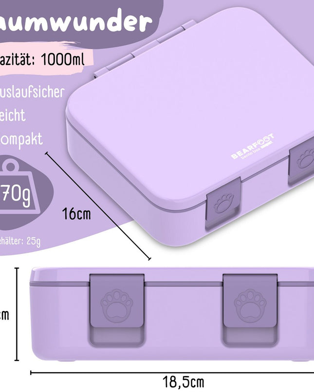 Leaf-Dose mit Ventilatoren, Licht und auslaufsicher – lila