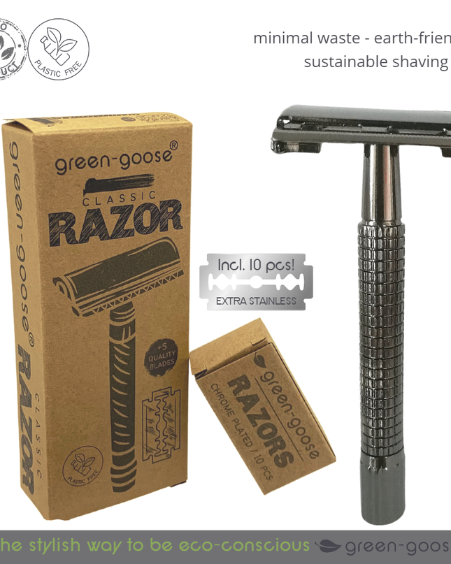 green-goose Klassieke Scheerset - Zwart