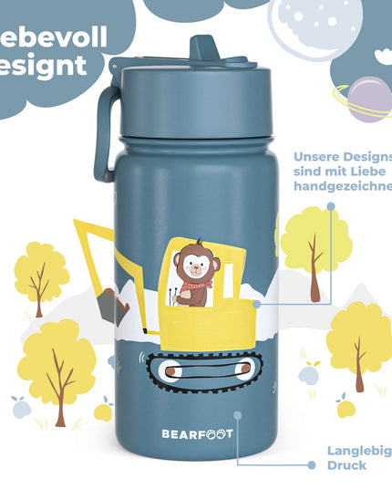 Thermo children's drinking bottle stainless steel - water bottle - thermo - Excavator