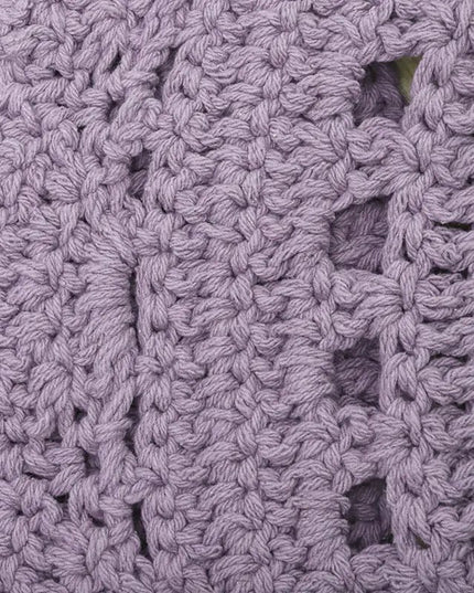 Alma Purple – Handgehaakt rond vloerkleed voor kinderen - vloerkleed