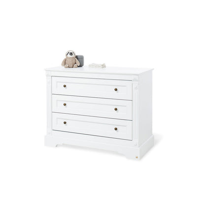 Startset 'Emilia' breed groot, incl. wandplank4 delen: ledikant, brede commode, grote kledingkast, wandplank