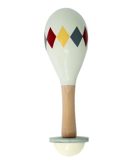 Maracas wit Harlekin muziekspeelgoed