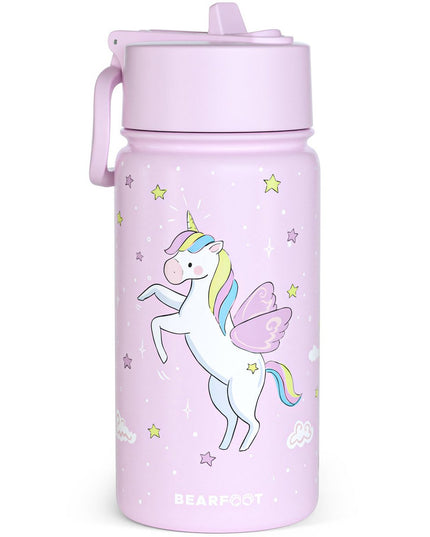 Thermo children's drinking bottle stainless steel - water bottle - thermo - Unicorn purple