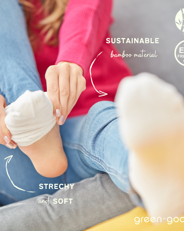 green-goose Bamboe Sneakersokken - 5 Paar - Maat 37-43 - 85% Bamboe - unisex