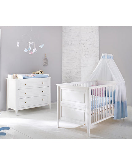 Startset 'Smilla' breed
2 delen: ledikant, brede commode