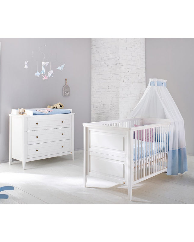 Startset 'Smilla' breed
2 delen: ledikant, brede commode