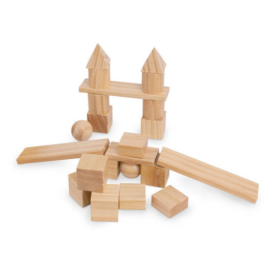 Kinderfeets gemixte blokken - Naturel