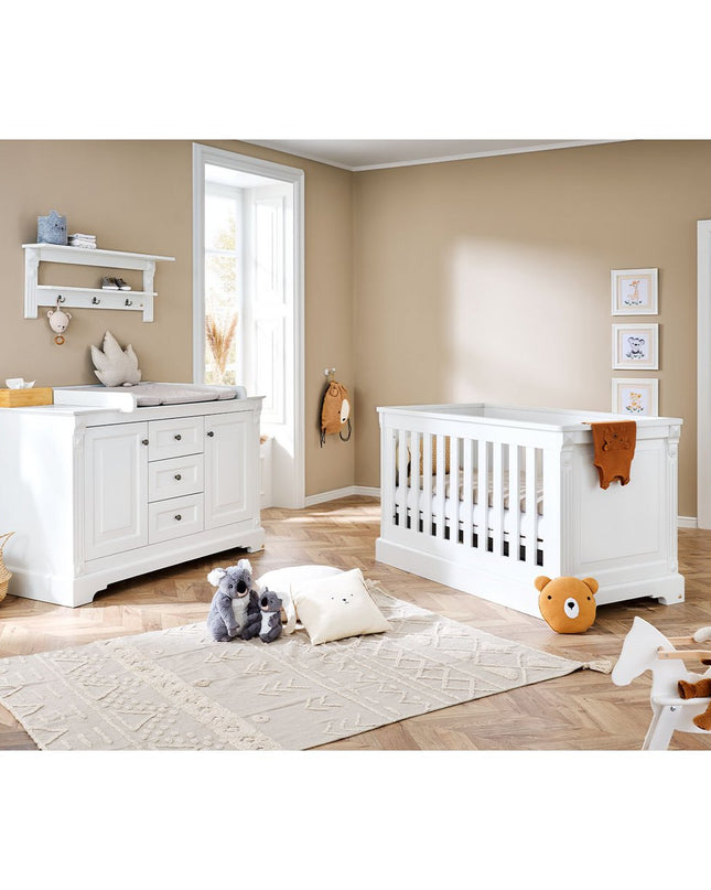 Startset 'Emilia' extra breed
2 delen: ledikant, extra brede commode