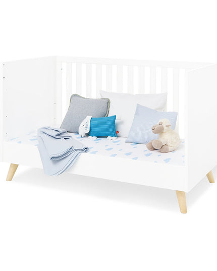Startset 'Move' breed, incl. wandplank
3 delen: ledikant, brede commode, wandplank