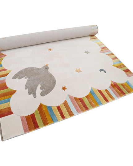 Kinderkamer Tapijt “Dansende Vogels” – Kleurrijk & Comfortabel