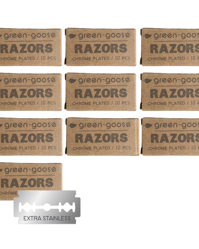 green-goose Scheermesjes | 10x10 Stuks