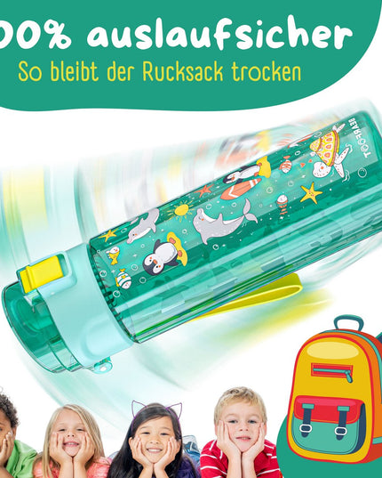 Children's drinking bottle, 500 ml, light - water bottle - Ocean mint