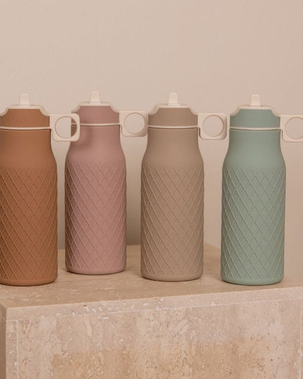 Nima silicone drinking bottle - water bottle - Desert Sage 400 ml