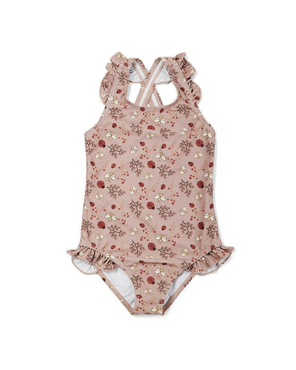 Ariel swim suit-Sand - Flower bee - uv bescherming - zomer26