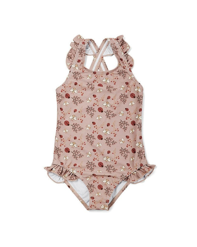 Ariel swim suit-Sand - Flower bee - uv bescherming - zomer26