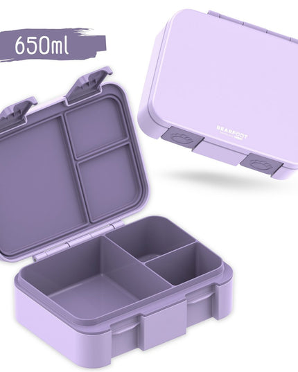 Lunchbox Bento licht en lek -proof - paars - 650 of 1000ml