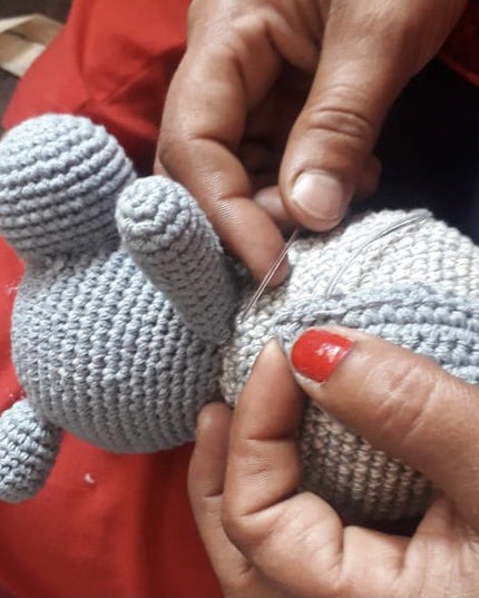 Luna-Leena koala Tommy knuffel - biologisch katoen - handgehaakt in Nepal