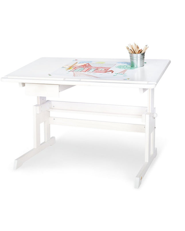 Kinderbureau 'Lena', wit geglazuurd