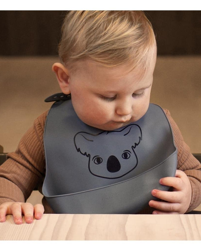 Alfie siliconen korte slabbetje 2-pack met print