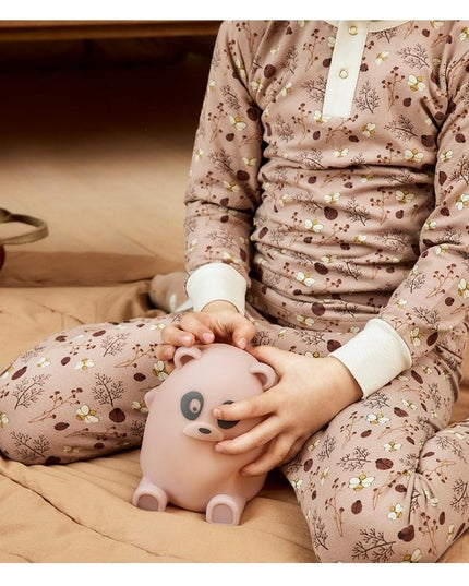 Sara nachtkleding-Zand - Bloemenbij - meisjes - Kinderpyjama