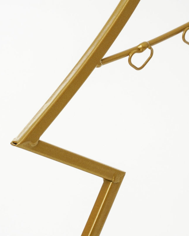 Decoratie Kerstboom - L40 x B12 x H79 cm - IJzer - Goud