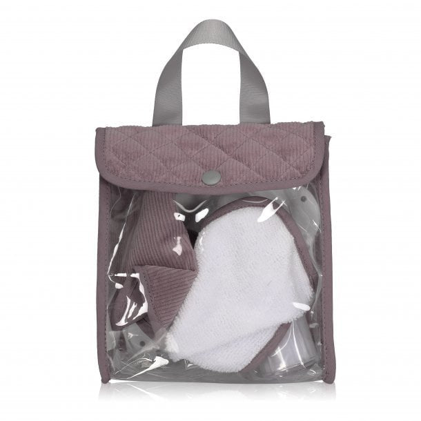 Poppen Eetsetje corduroy lila