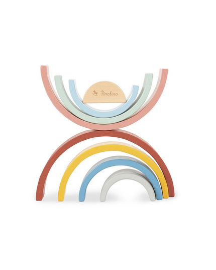 Houten regenboog 'Ruby' stapeltoren