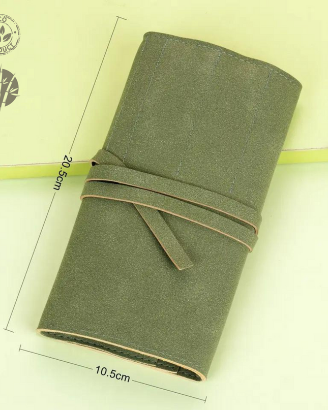 green-goose Make-Up Kwasten - 10 Stuks - in Suede Hoes