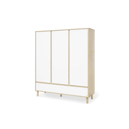 Startset 'Flow' breed groot3 delen: ledikant, brede commode, grote kledingkast