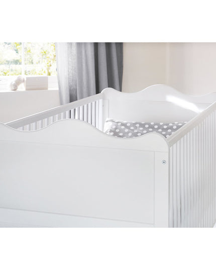 Startset 'Florentina' breed groot3 delen: ledikant, brede commode, grote kledingkast