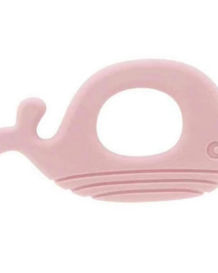 WHALE | Soft Silicone Teething Toy | BLUSH | Bijtring