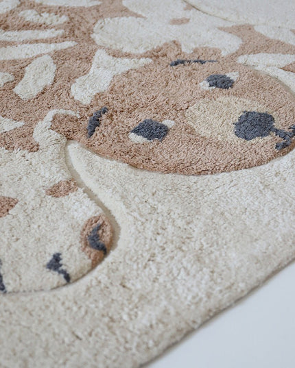 Flowerbear – Wasbaar katoenen vloerkleed voor kinderen