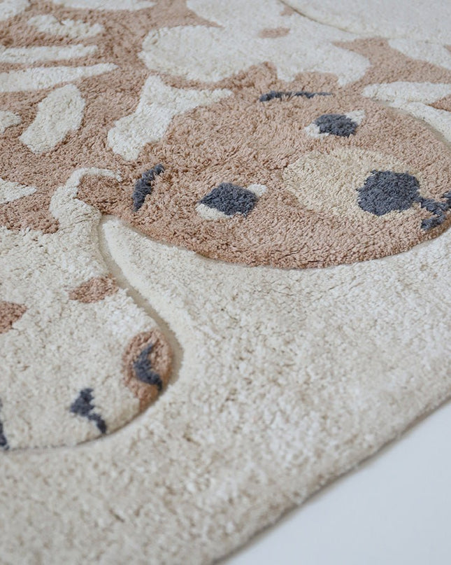 Flowerbear – Wasbaar katoenen vloerkleed voor kinderen