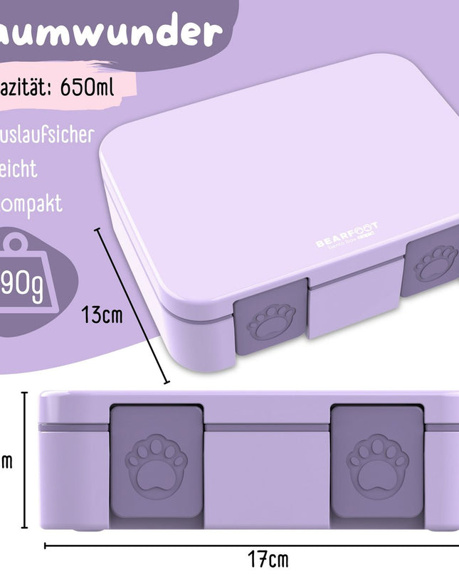 Leaf-Dose mit Ventilatoren, Licht und auslaufsicher – lila