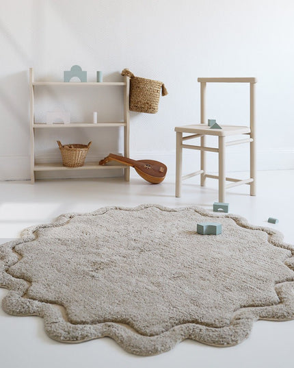 Sweet April Lin – Wasbaar katoenen vloerkleed voor kinderen (Ø110 cm)