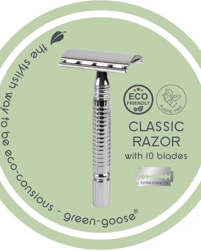 green-goose Klassieke Scheerset - Zilver