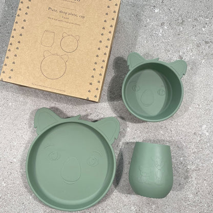 Judi siliconen dinerset 3-pack Koala