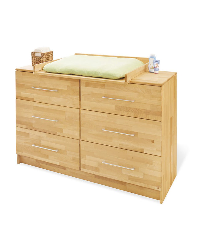 Startset 'Natura' extra breed
2 delen: ledikant, extra brede commode