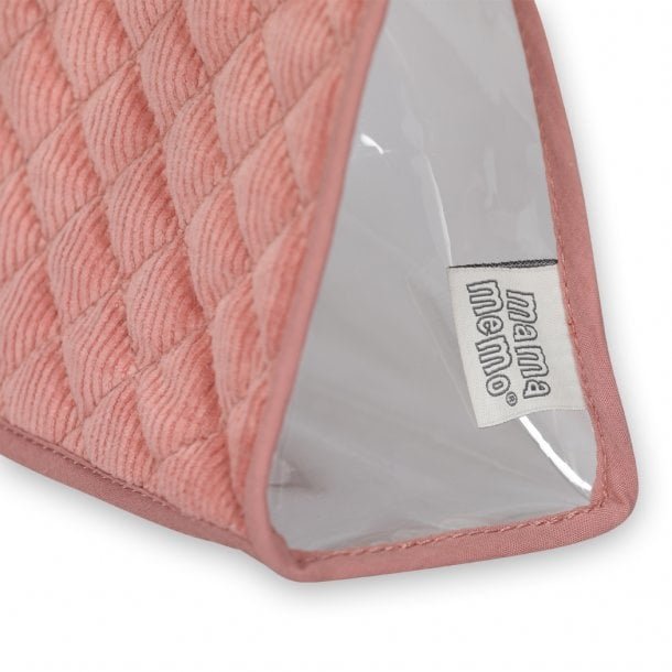 Poppen Eetsetje corduroy roze