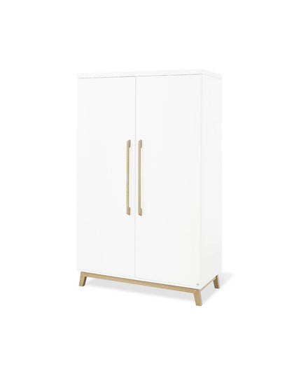 Startset 'Hilda & Riva' extra breed, wit, incl. wandplank4 delen: huisbed, extra brede commode, 2-deurs kledingkast, wandplank