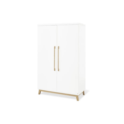Startset 'Hilda & Riva' extra breed, wit, incl. wandplank4 delen: huisbed, extra brede commode, 2-deurs kledingkast, wandplank