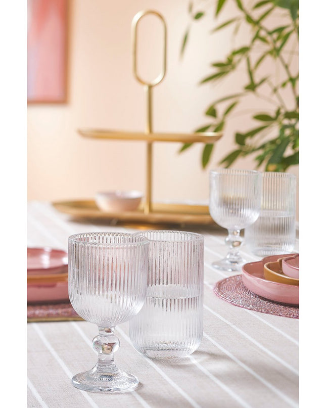 Alivo Tafelkleed - L250 x B140 cm - Organisch Katoen - Beige, Wit